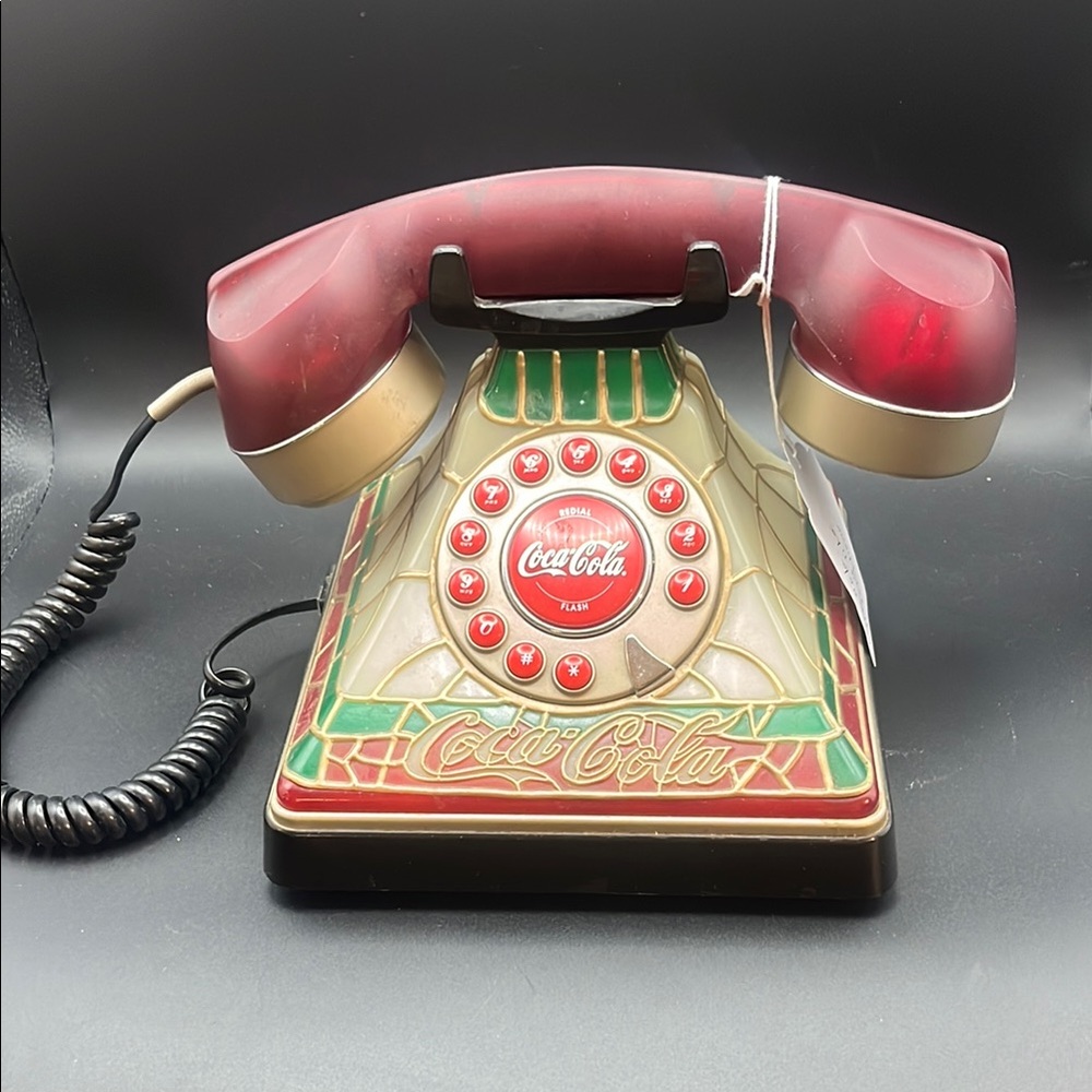 Coca Cola Red Retro Rotary Phone